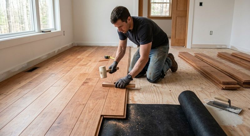 Cherry Floor Installation in Apollo Beach, FL