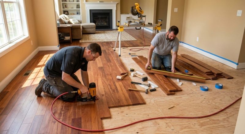Cherry Floor Installation in Hillsborough County, FL