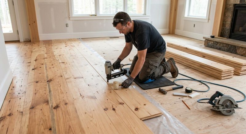 Pine Floor Installation in Tampa, FL