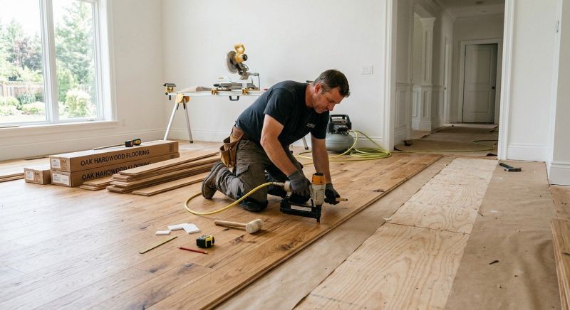 White Oak Floor Installation in Tampa, FL